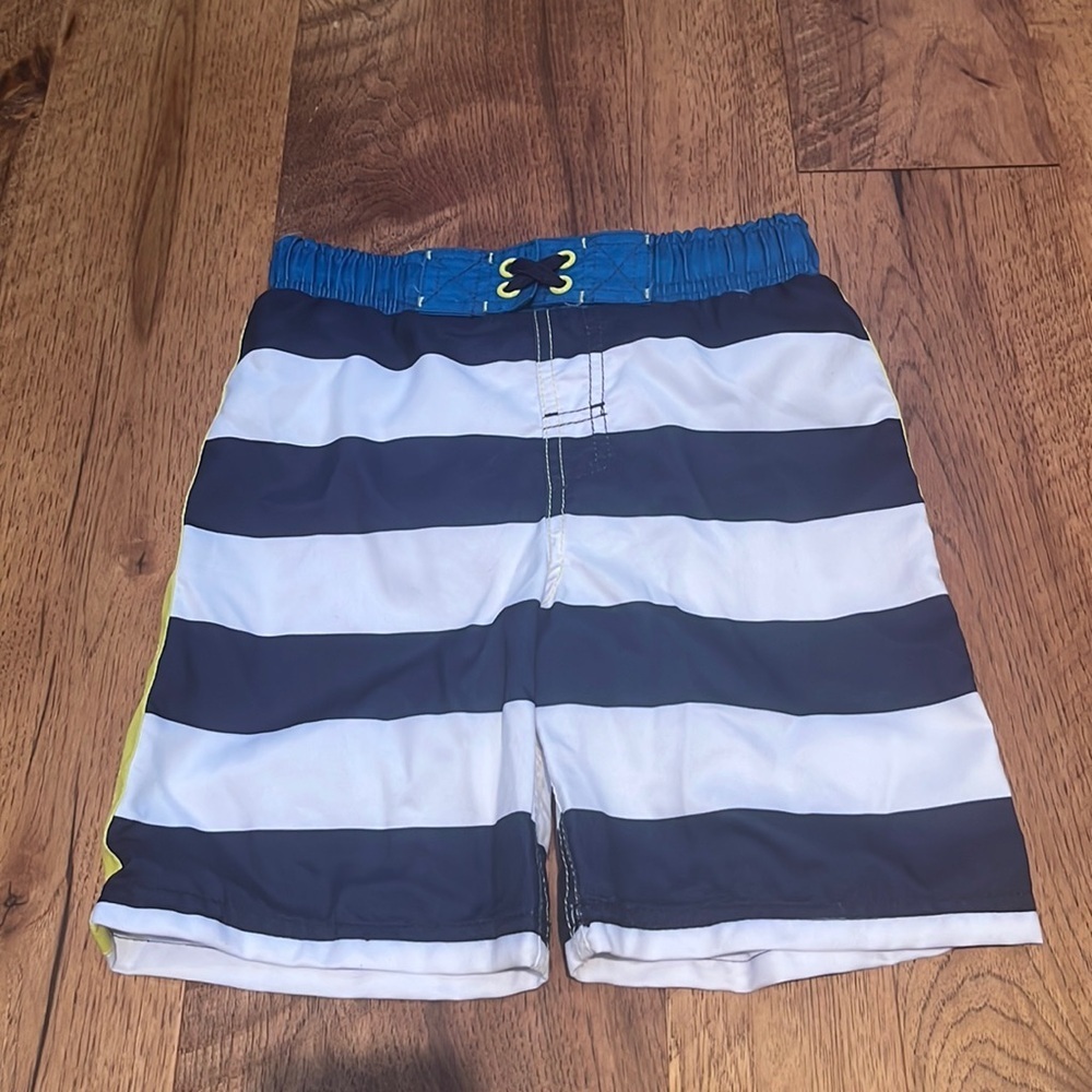 Cherokee Boy’s Striped Swim Trunks Size XS (4-5)